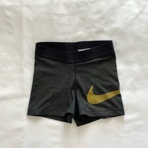 Black and Gold Athletic Shorts
